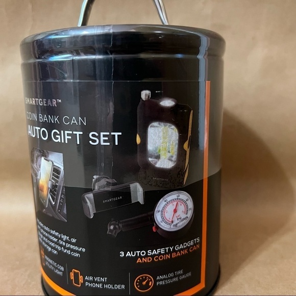 Smart Gear | NWT Coin Bank Can Auto Gift Set Road Trip Travel Fund Storage Jar - Picture 7 of 8